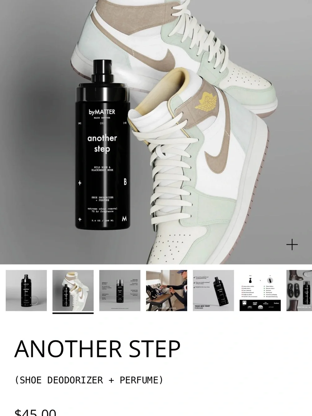 New Another Step Shoe Deodorizer Perfume by Matter extreme odour removal 72 hour